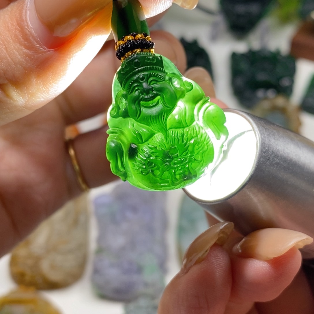 定制翡翠未镶嵌财神