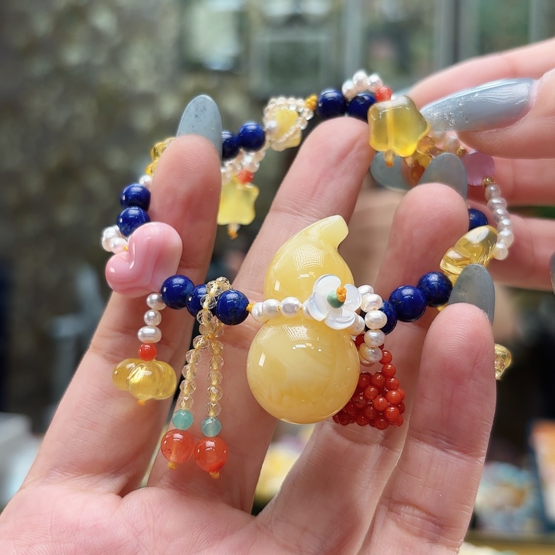 未镶嵌琥珀手链琥珀