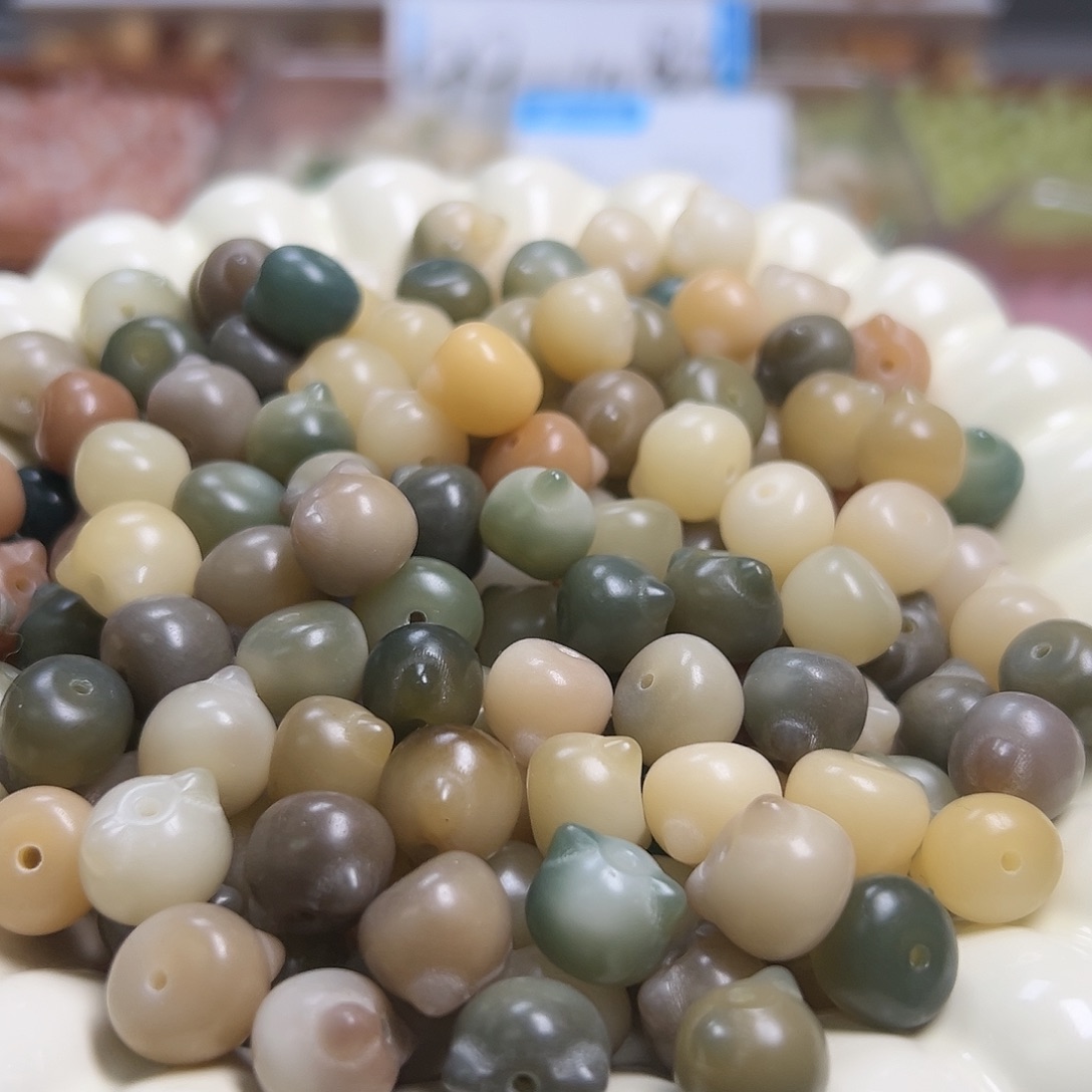 菩提根/象牙果吊坠卡12多宝猫头20颗卡牌➕10颗