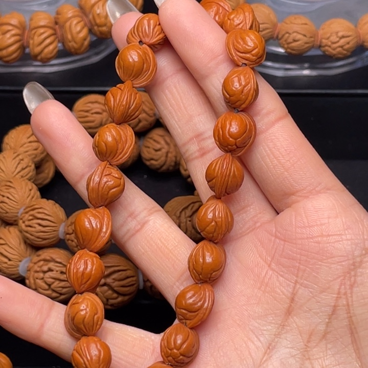 桃核手串亦*哇1.0尺寸玉龙脊（13号链接）