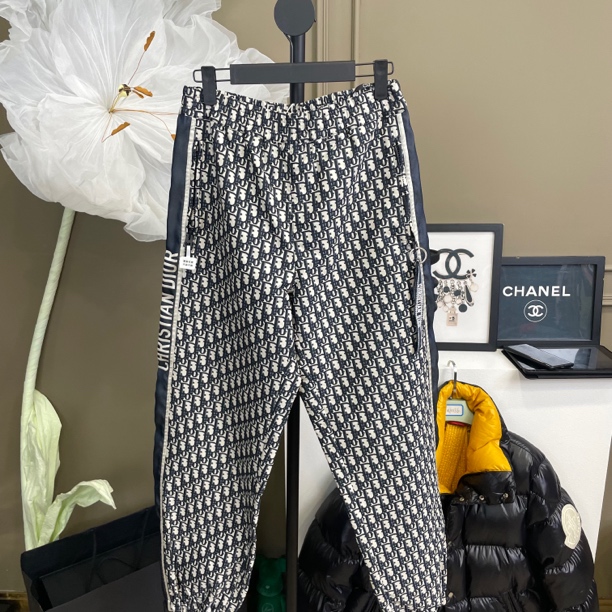 95新 DIOR/迪奥 潮服/迪奥/满印老花长裤休闲裤/1码/05020080