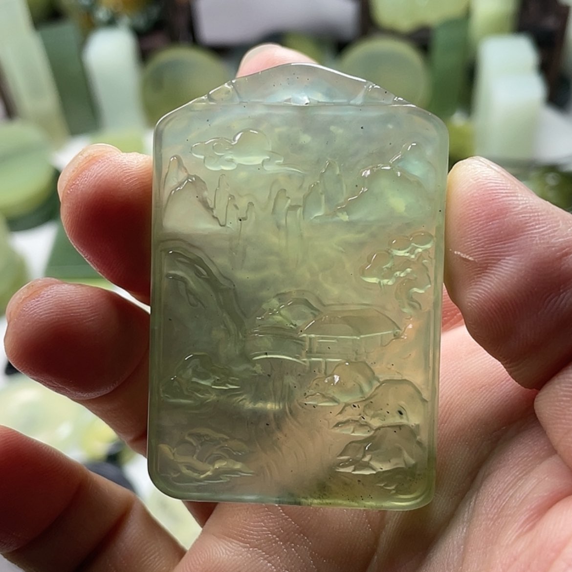 【闪购商品】岫玉挂件未镶嵌中国四大名玉岫玉