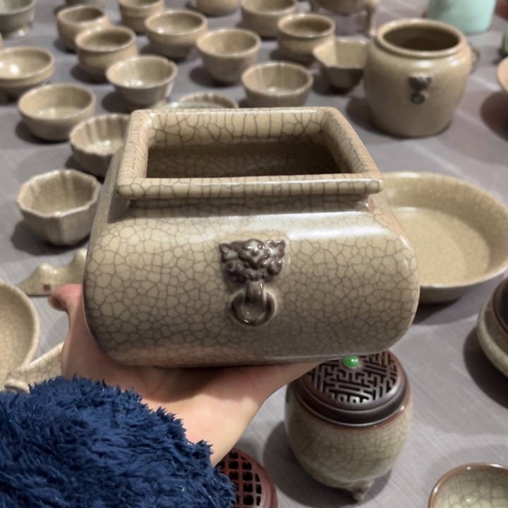 陈卫星 龙纹宋影 四方兽耳水盂