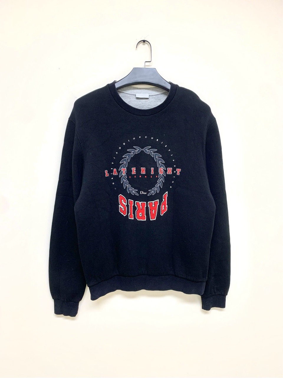 99新 DIOR/迪奥 【Dior】迪奥 标语橄榄枝卫衣/XL码/Y6370