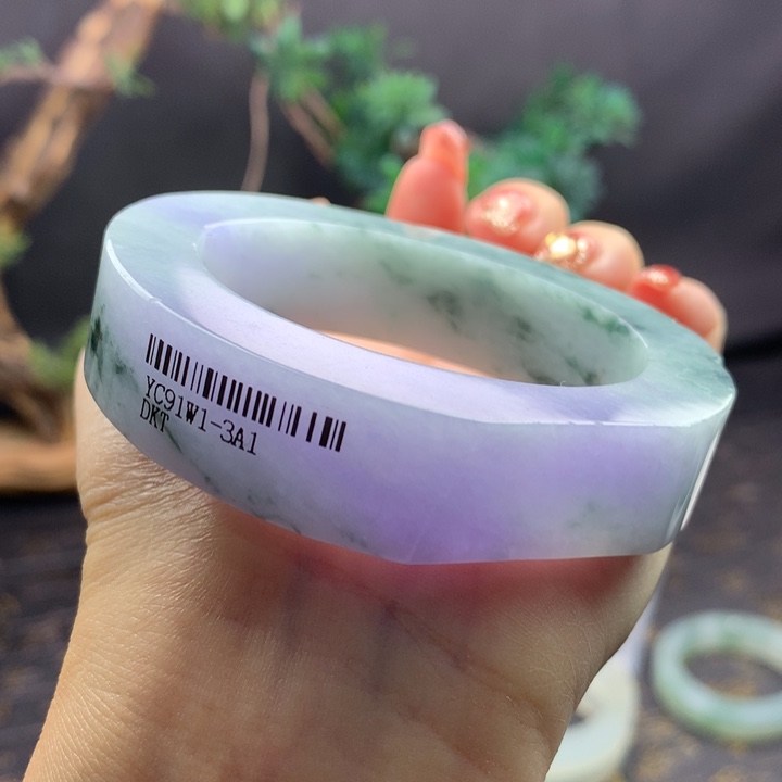 定制翡翠未镶嵌莫奈睡莲