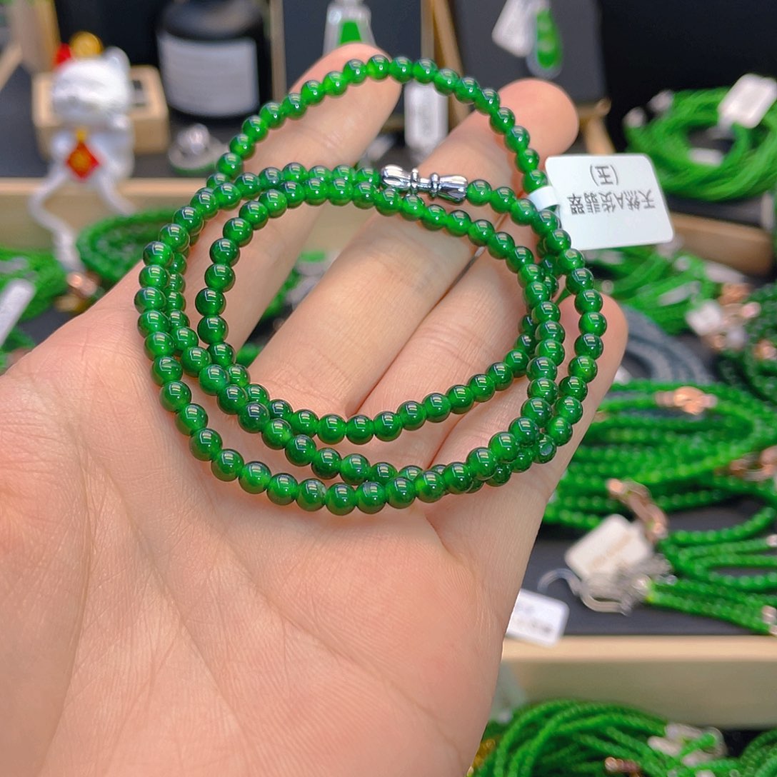 翡翠手链未镶嵌项链卡4
