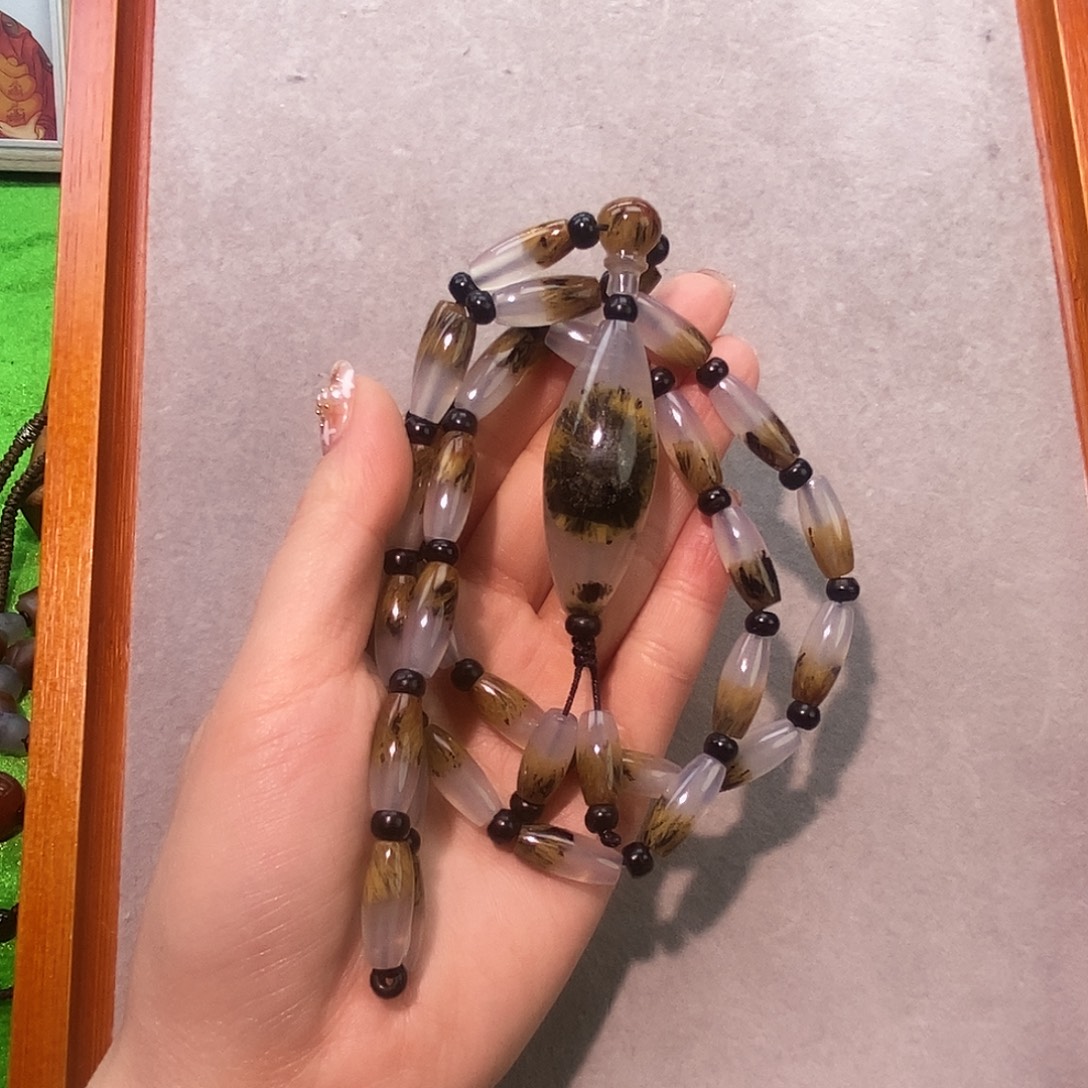 玛瑙/玉髓未镶嵌项链