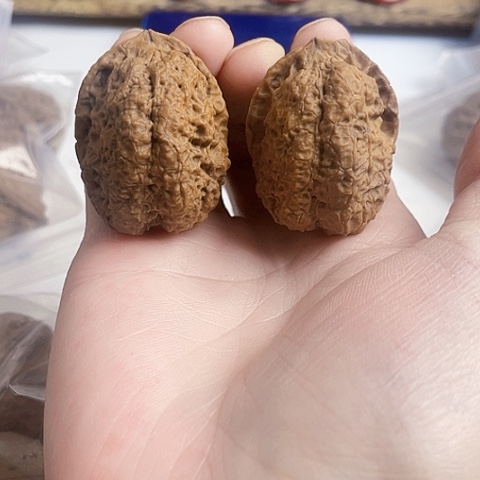 文玩核桃把件合十印带彩41