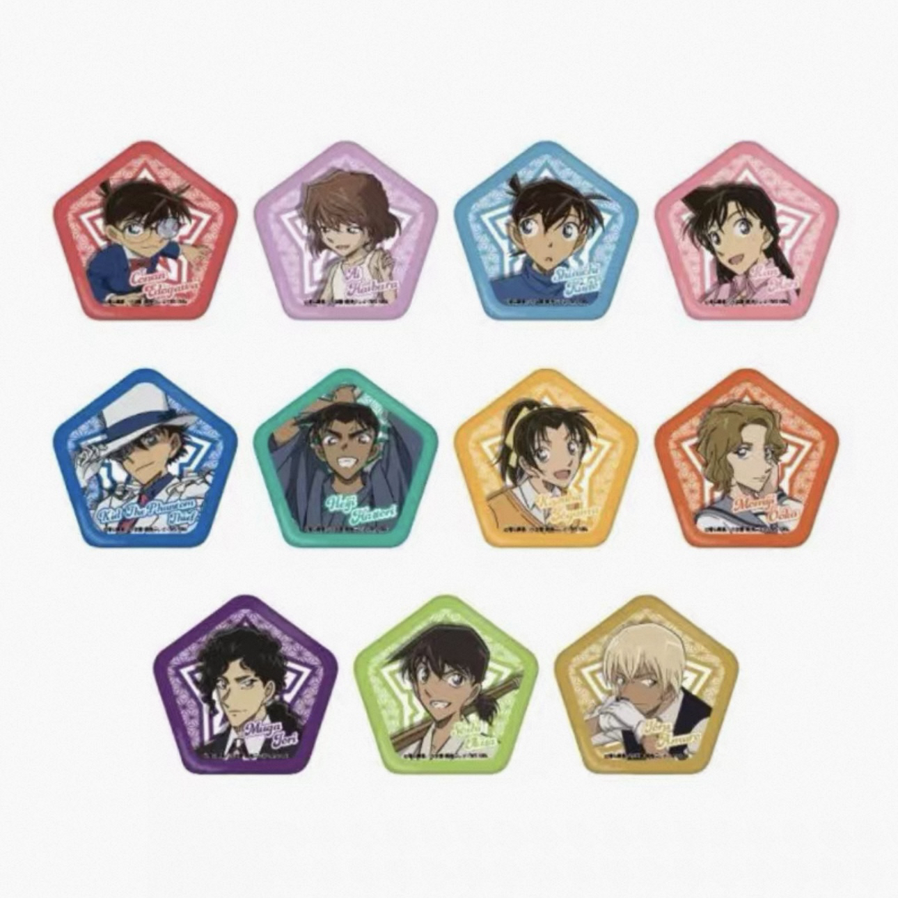 【拆包】日包名侦探柯南五角星星盲抽吧唧（盲盒产品）动漫收藏