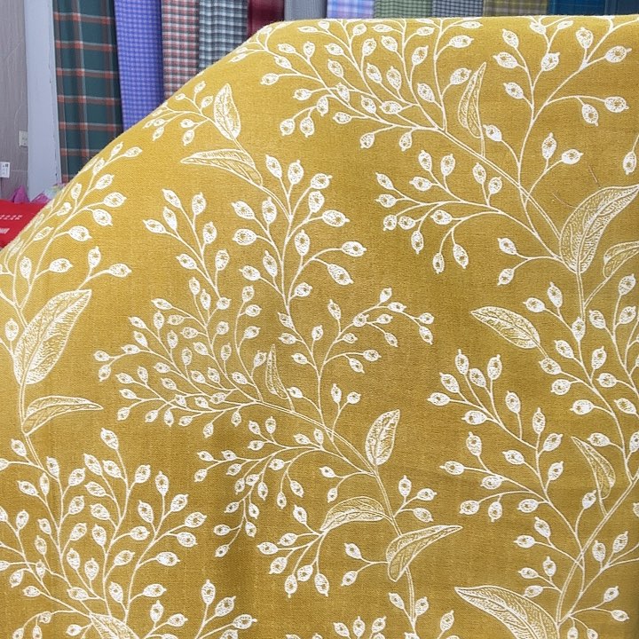 棉1.67米×2.3米被罩印染双层纱黄色