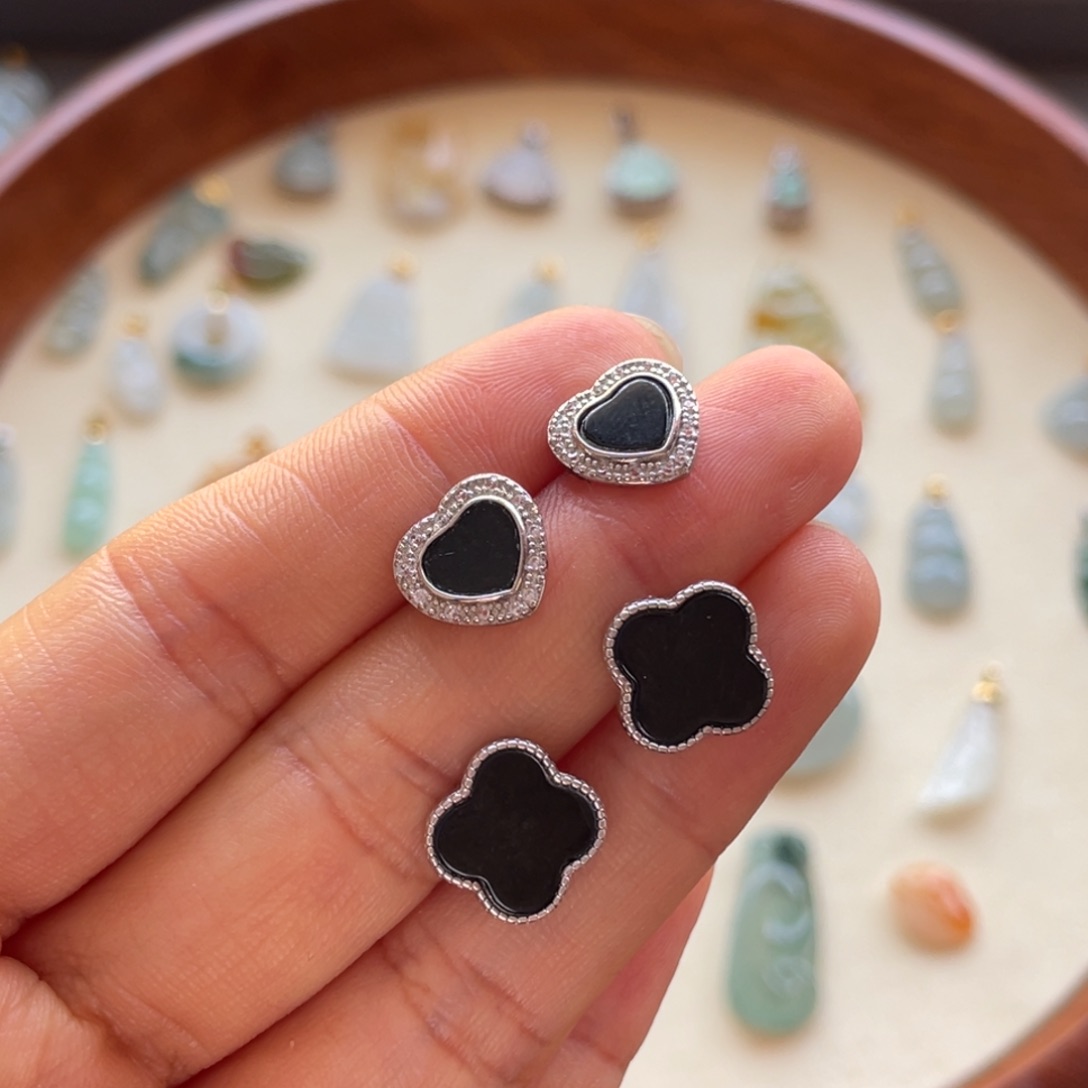 翡翠颈饰银S925镶嵌任选一