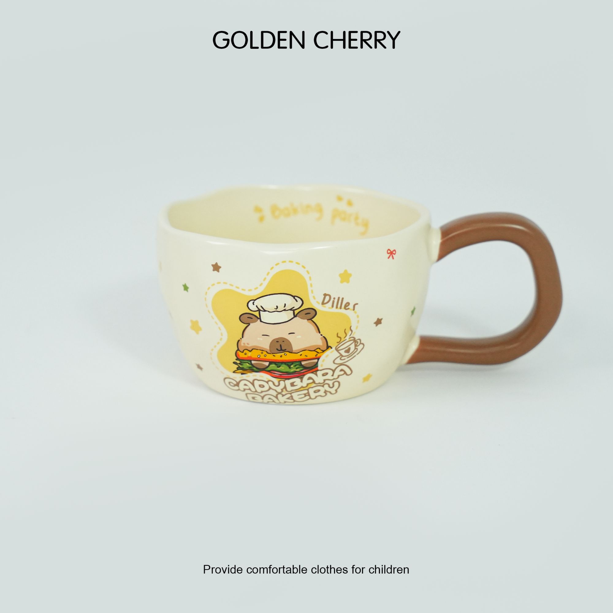 【金樱桃 Golden cherry】小童厨师卡皮巴拉水杯