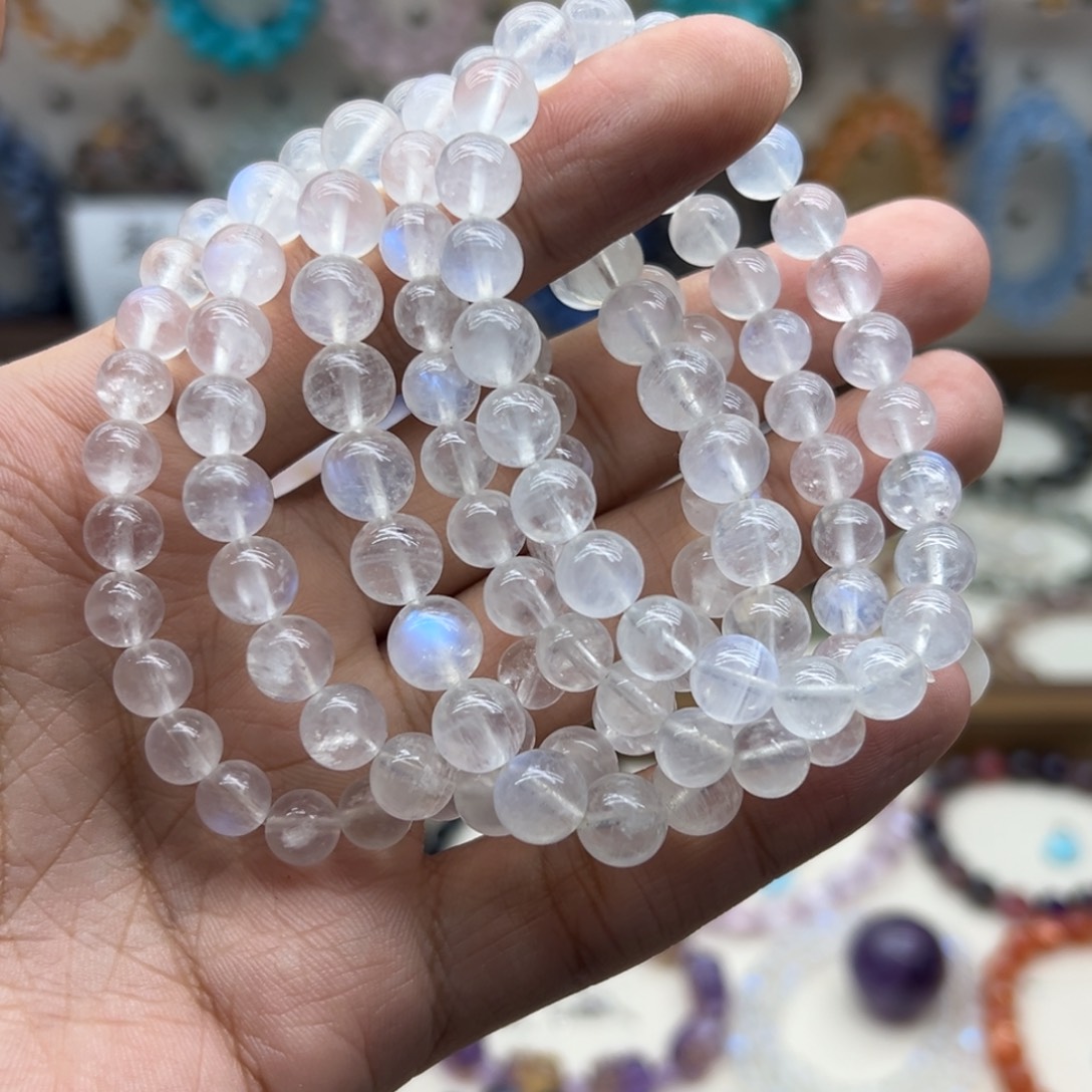 手链水晶未镶嵌蓝月光手链