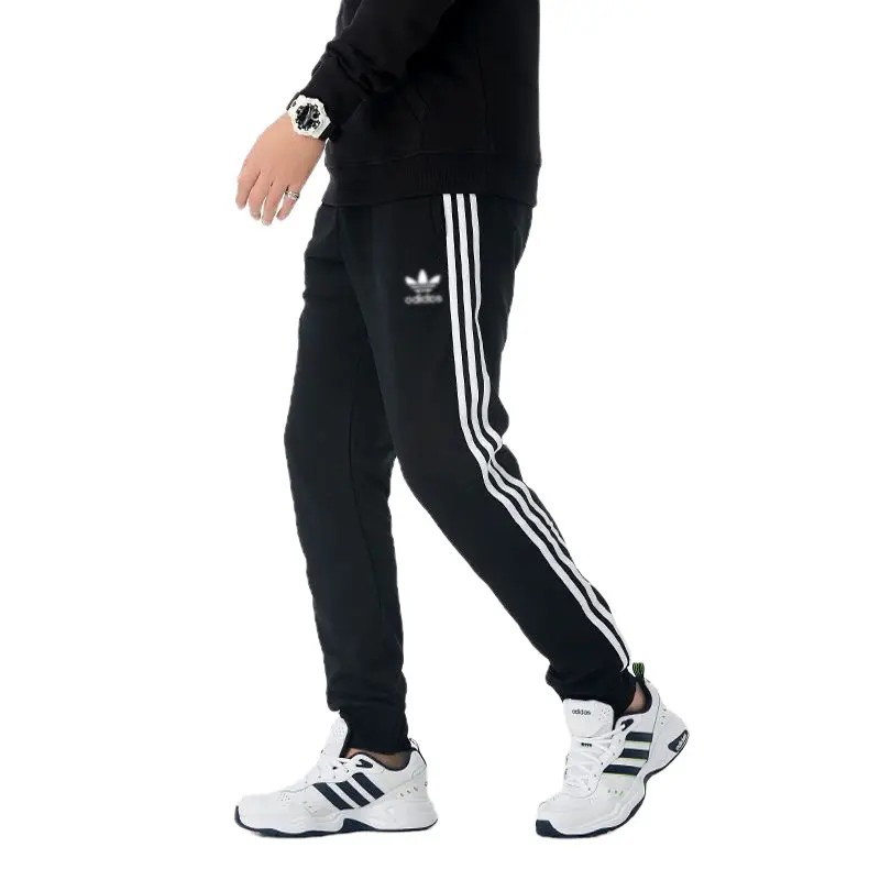 【播间同款】春秋季三条杠运动长裤休闲潮流情侣款运动长裤透