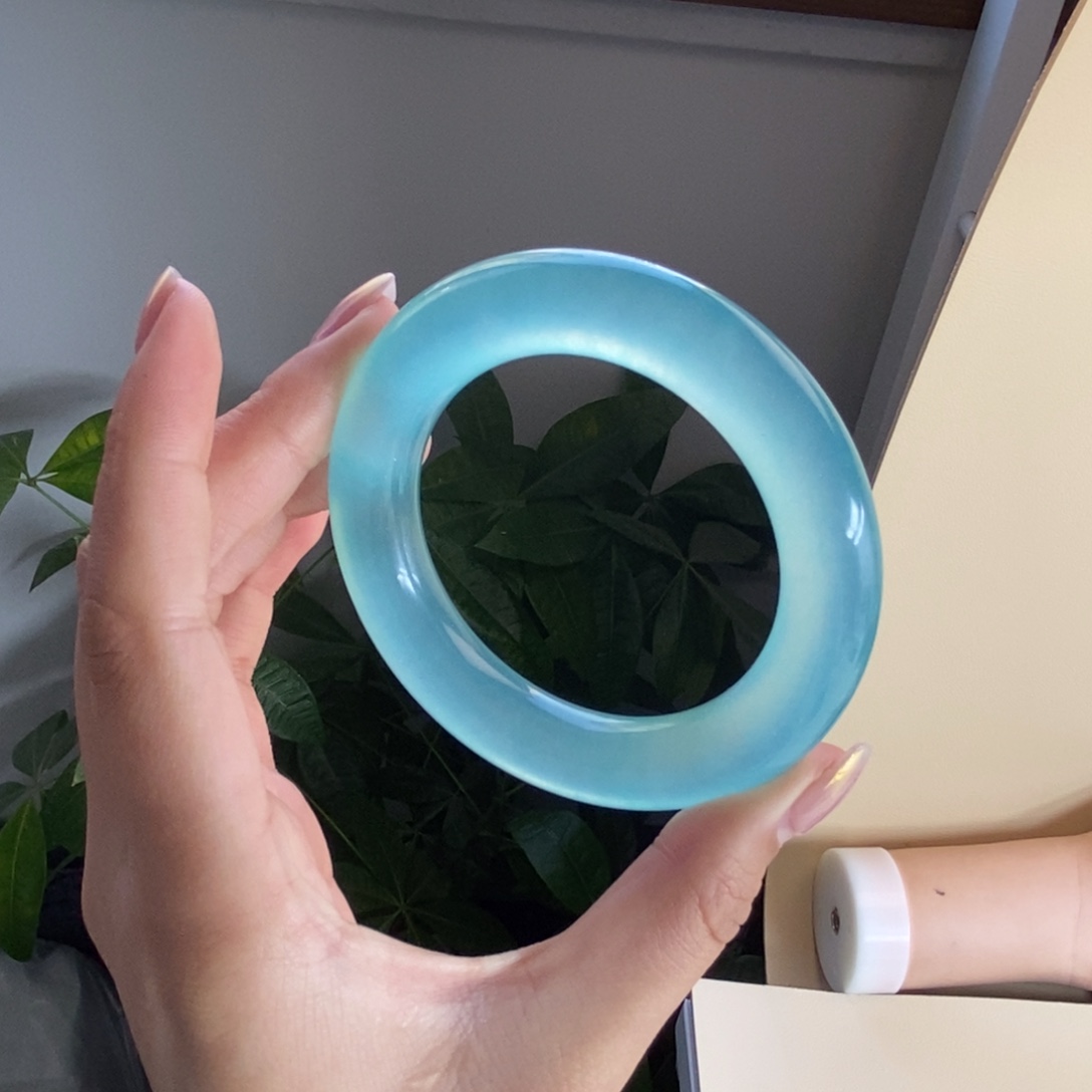 菩***~玉时尚飘花手镯54菩提