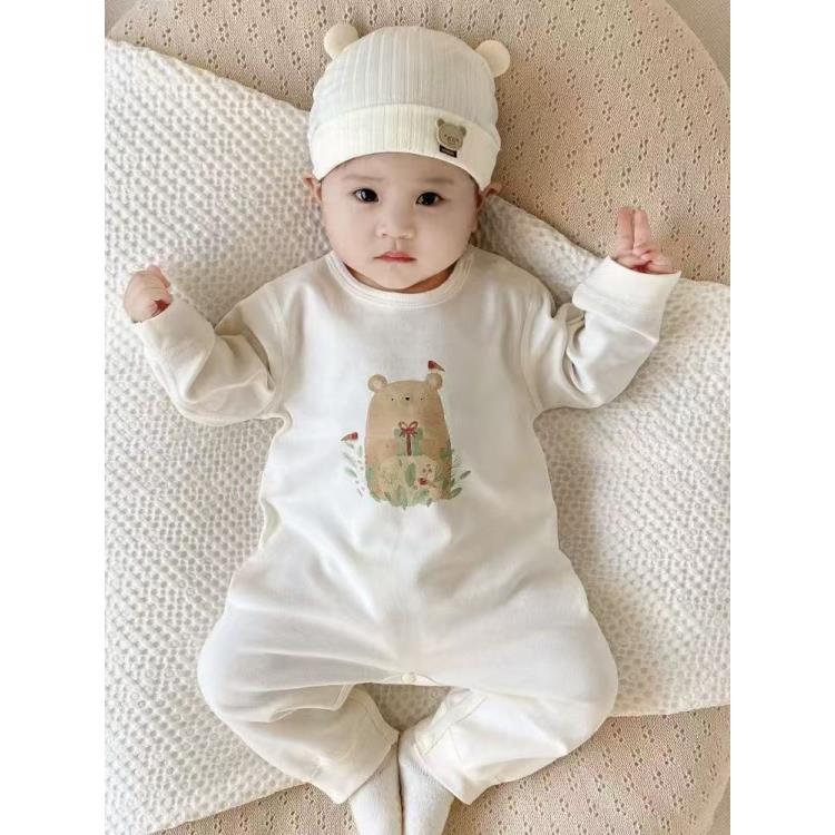 长爬春秋长袖通用卡通风哈衣爬服《直播间展示款》婴儿纯棉新生儿
