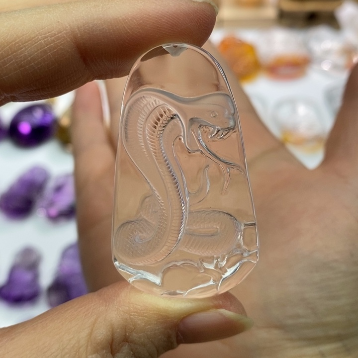 水晶颈饰未镶嵌顺**水定制