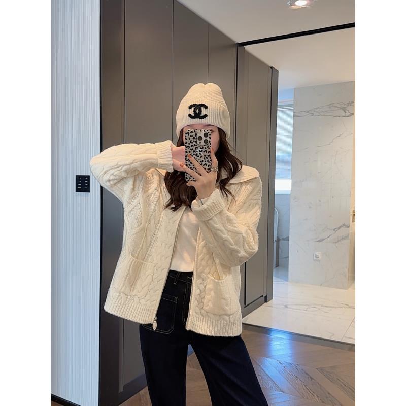 【大静静】“凡间精灵”韩系慵懒风麻花拉链针织羊毛开衫外套