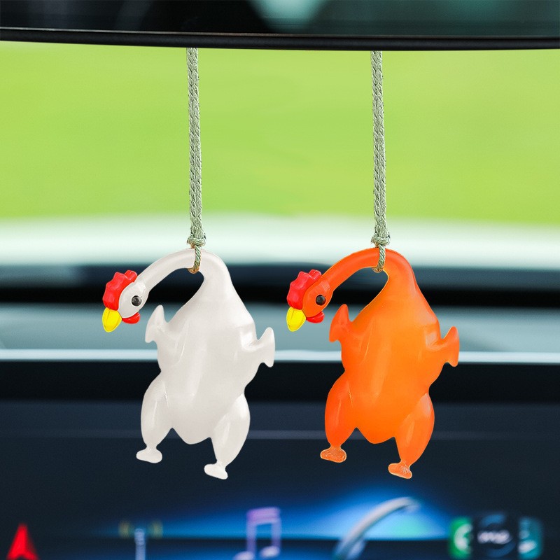 变色烤鸡【烤鸡 】车载挂件新款创意车内装饰汽车挂件