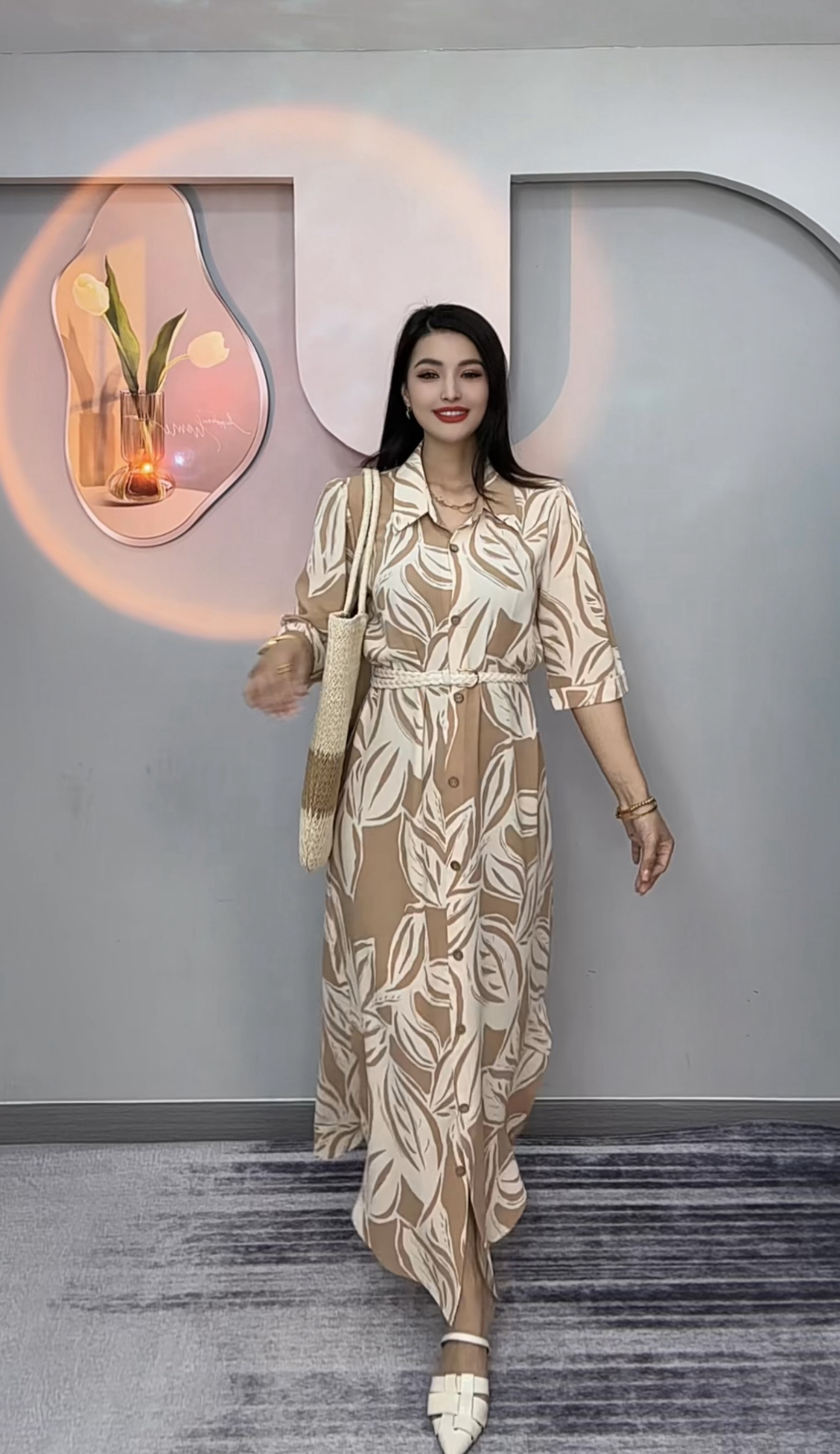 【MAYSAR】新款显瘦显高时尚休闲连衣裙M