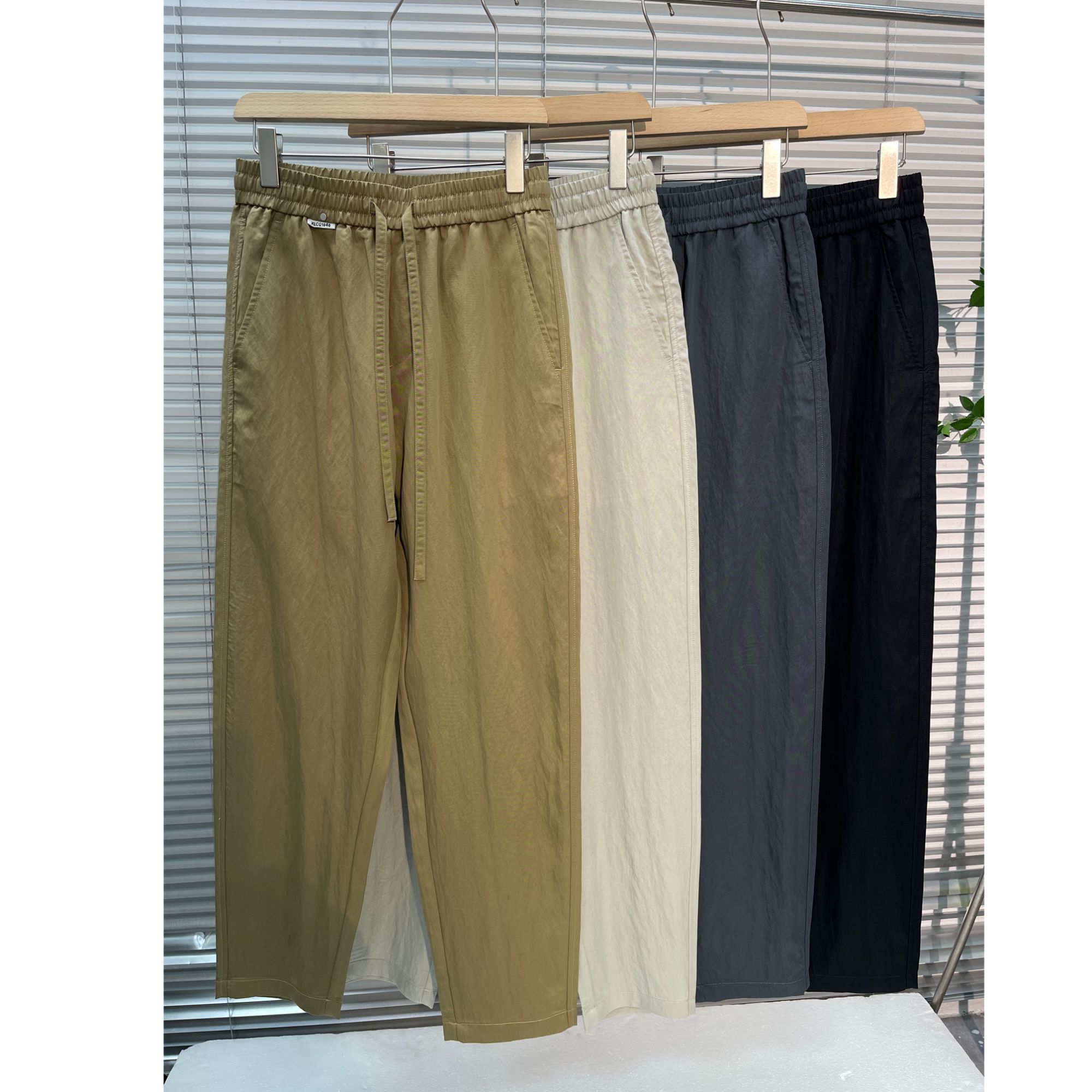 F8019夏季男士时尚速干百搭透气薄款宽松直筒休闲裤潮流