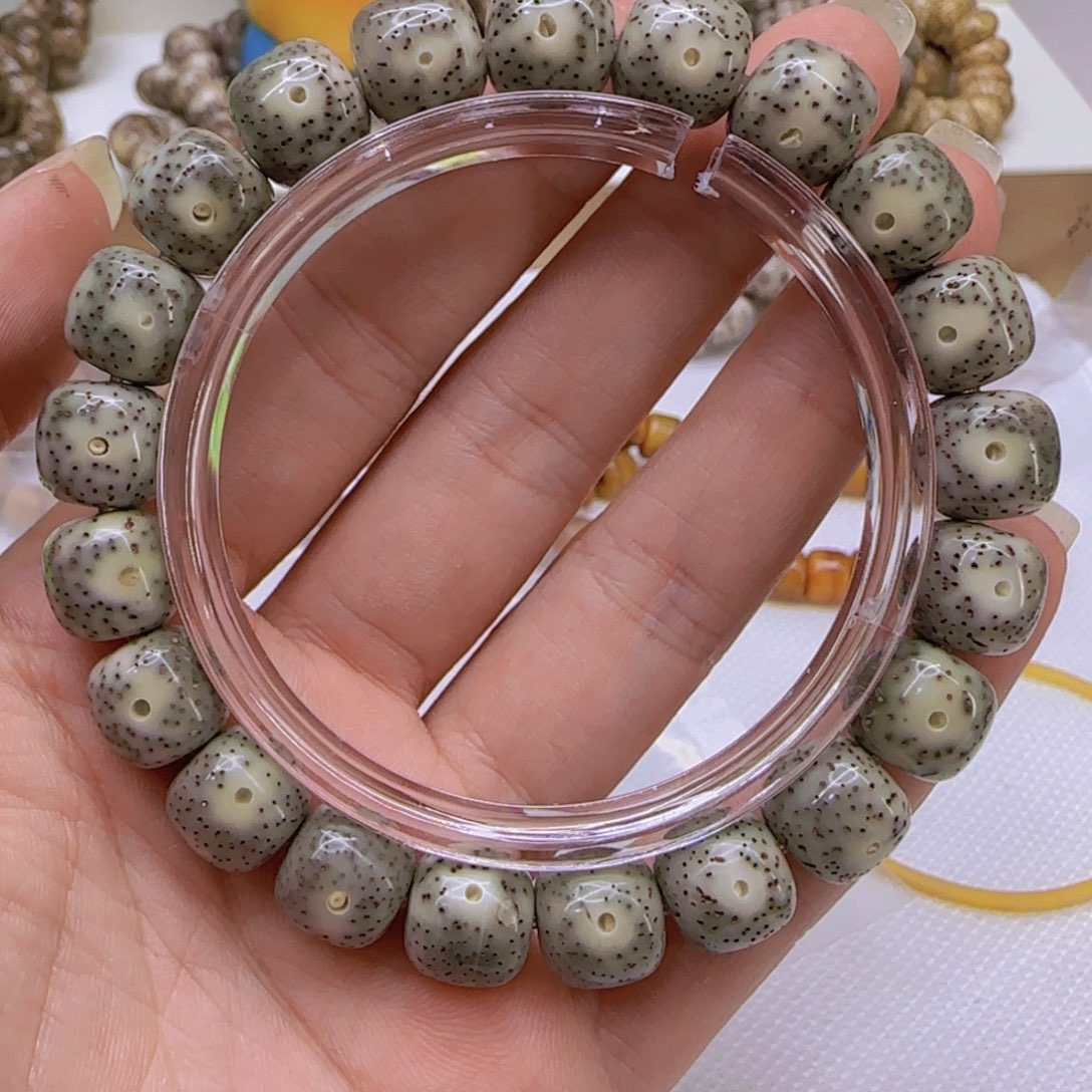 星月菩提手串87入门绿星月菩提1.1桶单圈