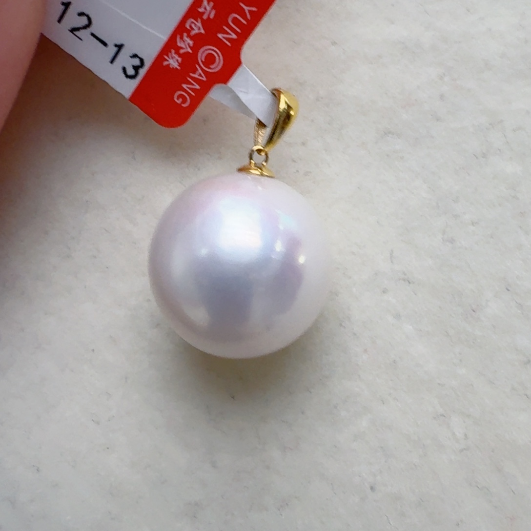 18K金镶嵌颈饰淡水珍珠@@bd158
