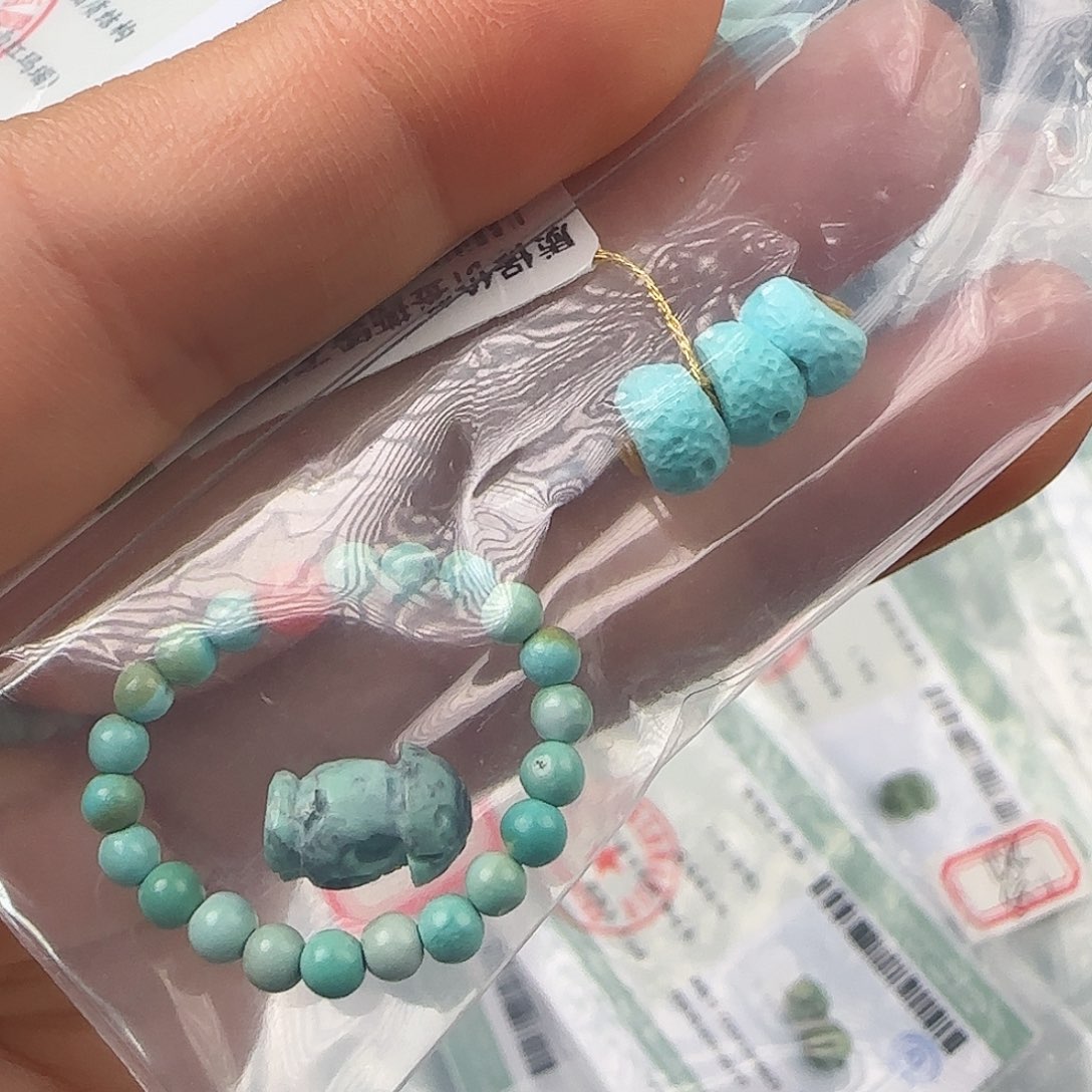 绿松石珠宝半成品未镶嵌