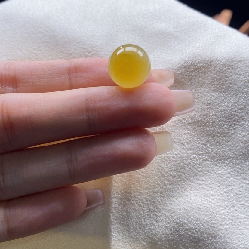 【闪购商品】翡翠颈饰未镶嵌冰胶黄翡珠卡13.2
