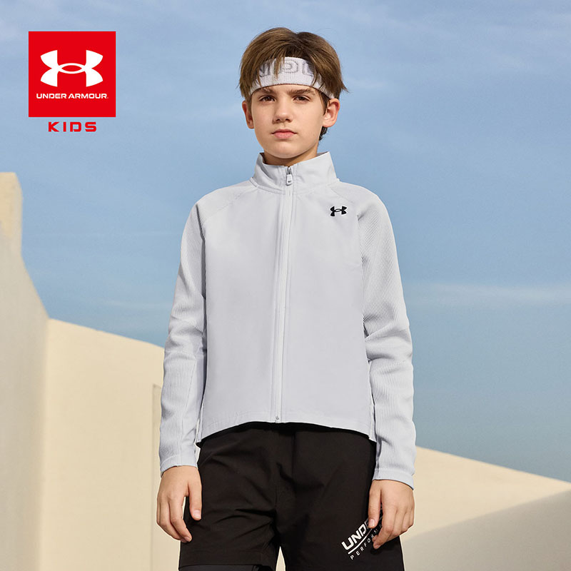Under Armour/安德玛儿童早秋针织休闲拉链长袖透气运动外套-4103
