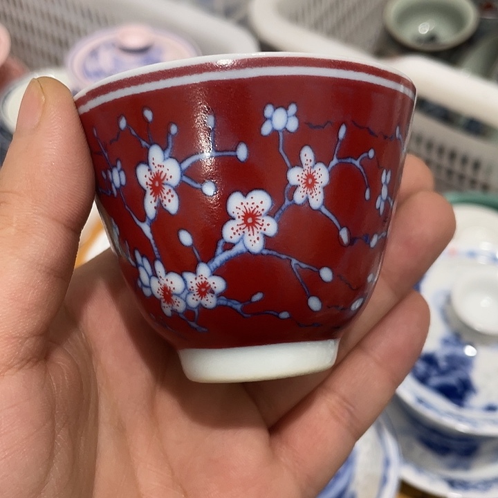 摆件陶景德镇陶瓷主人杯13445