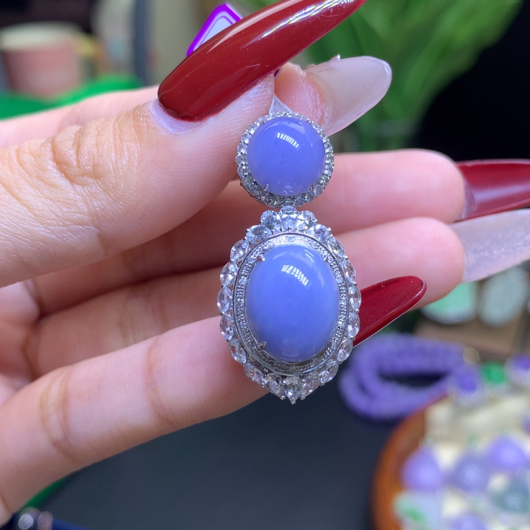 翡翠颈饰18K金镶嵌天然