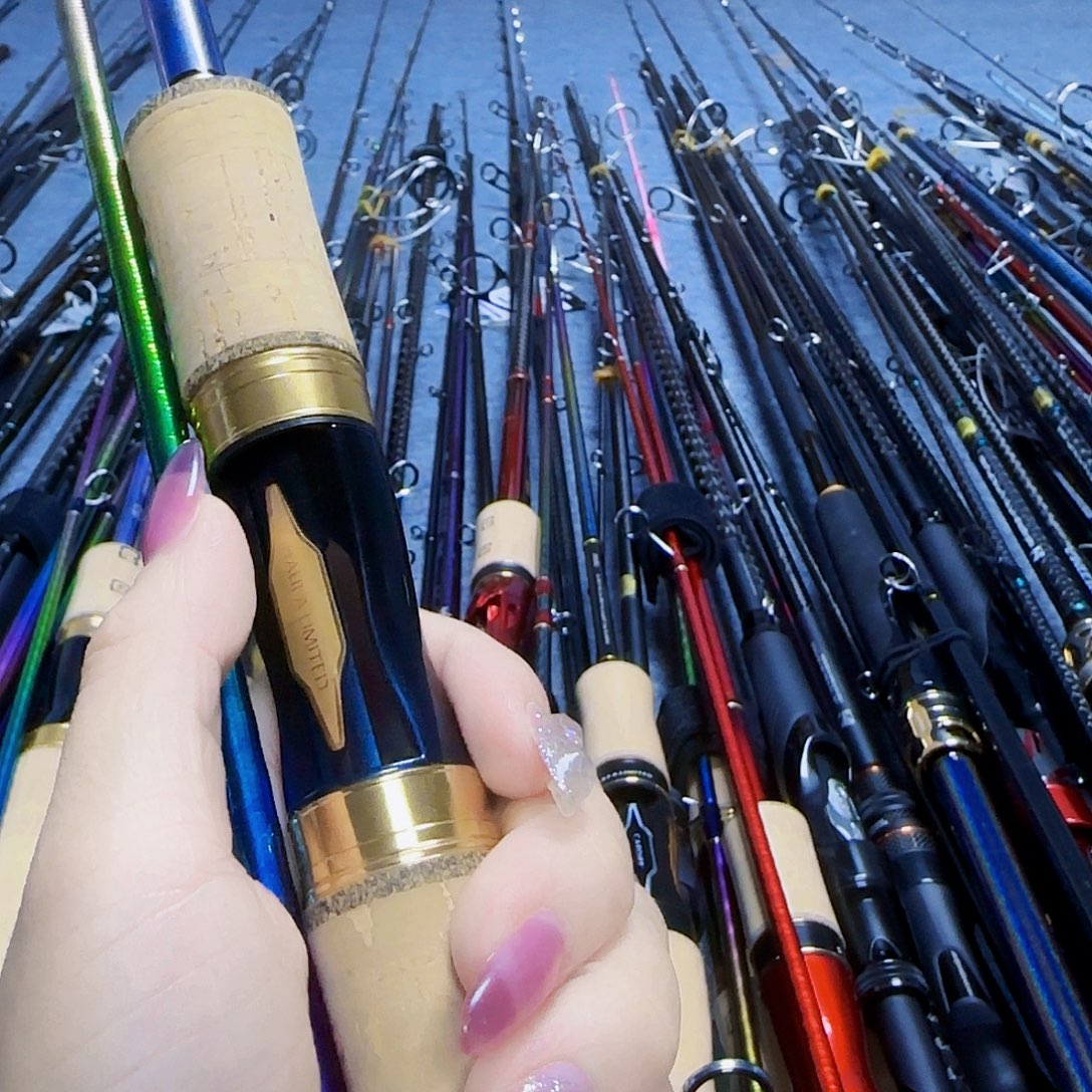 蔚***蓝碳素3.8m路亚竿直柄杆链接