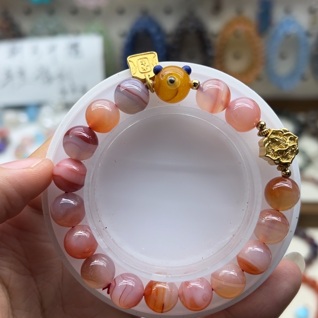 水晶手链未镶嵌盐源diy