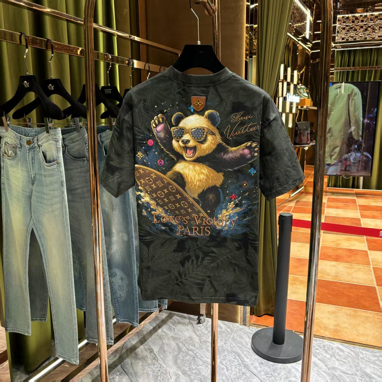 YL6x【大师兄专属-100%纯棉短袖】老钱风重工至尊刺绣工艺短袖25328