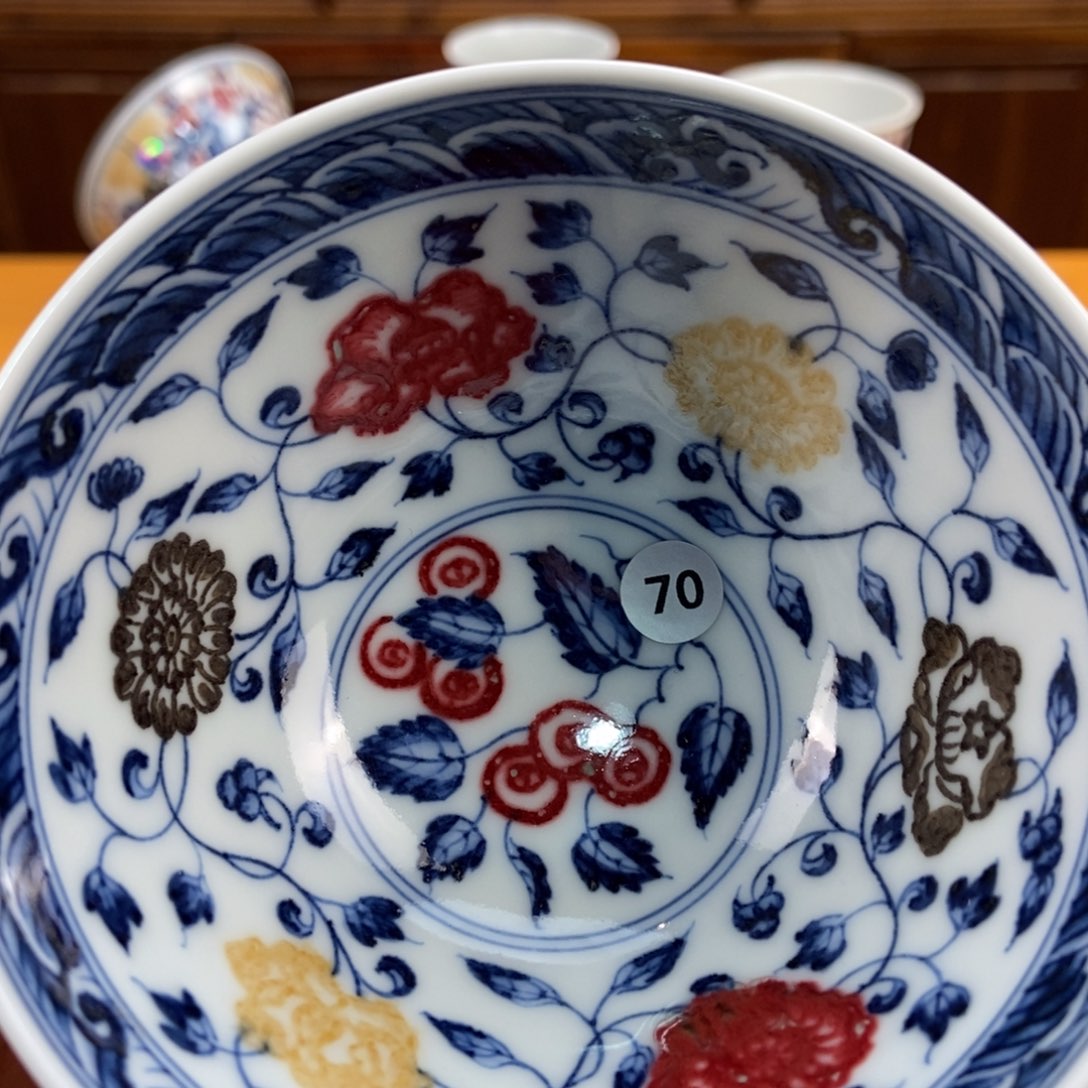 手绘现代茶具非古董