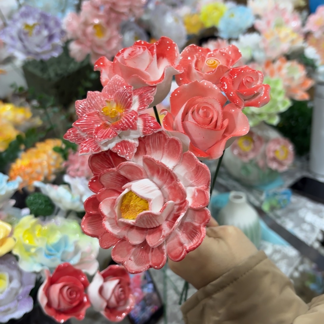 陶瓷花，拍满20发货，退款拉黑