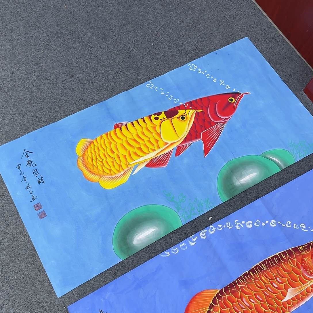 国画尺寸50X100手绘作品