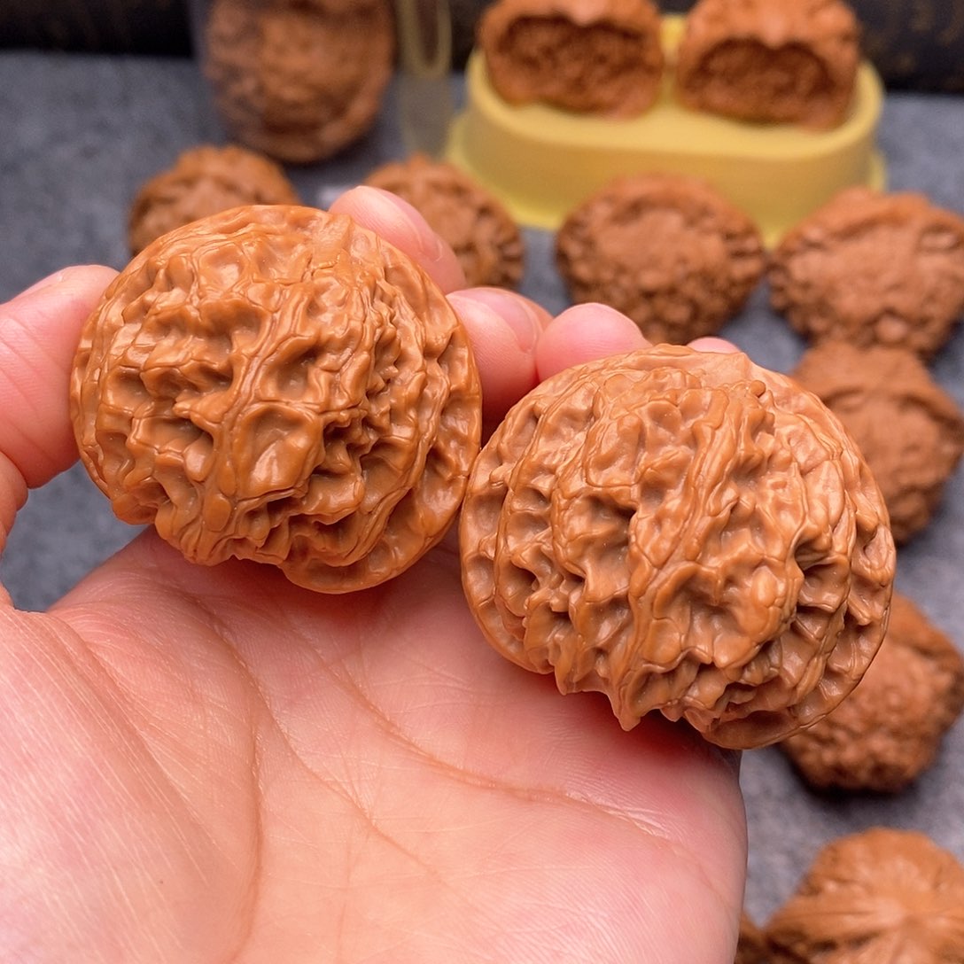 文玩核桃把件苹果园43.8尺精品