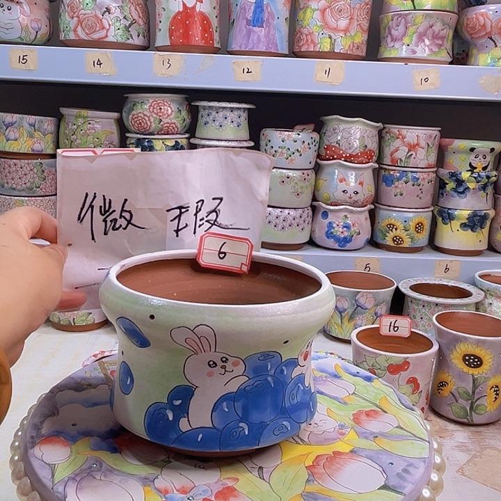 多肉花盆粗陶景德镇陶瓷6