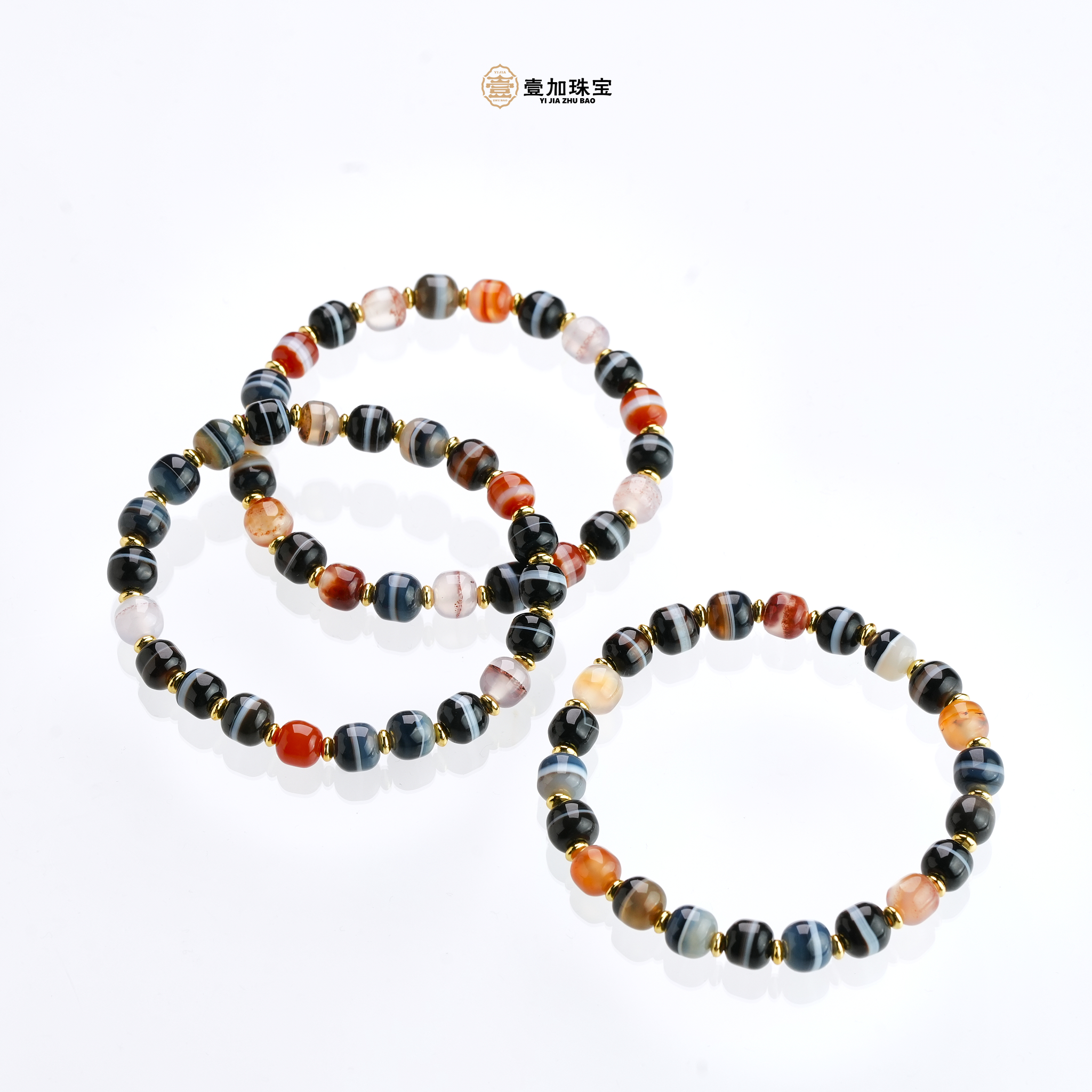 小青|手工设计药师玛瑙多宝手串多样性发一6590F