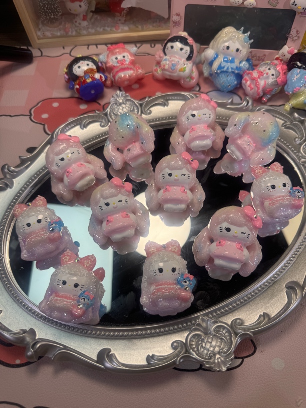 (B链接)   DIY卡通捏捏手绘珠 串珠