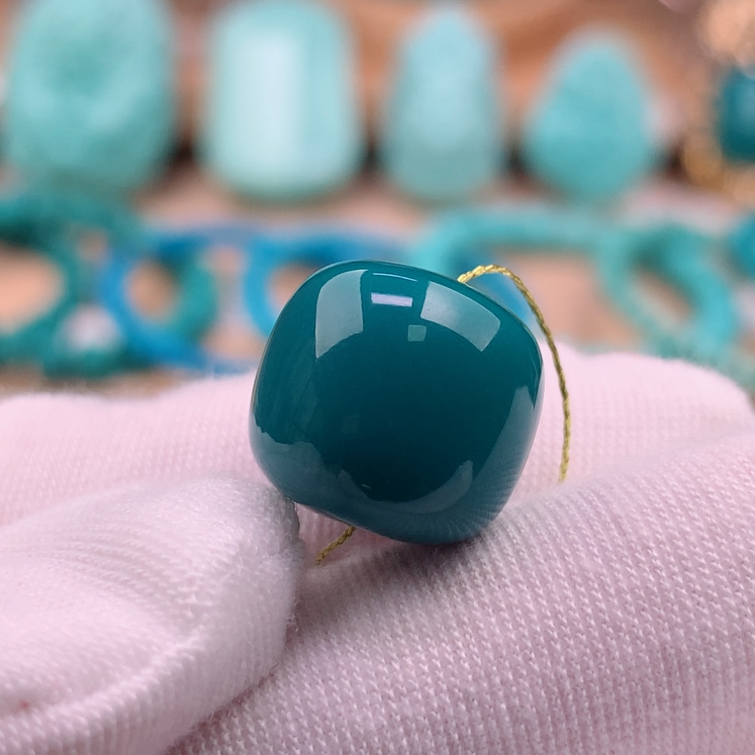 绿松石珠宝奇石未镶嵌14✖️13mm