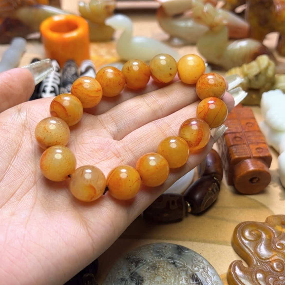 【闪购商品】蛇纹石玉颈饰未镶嵌