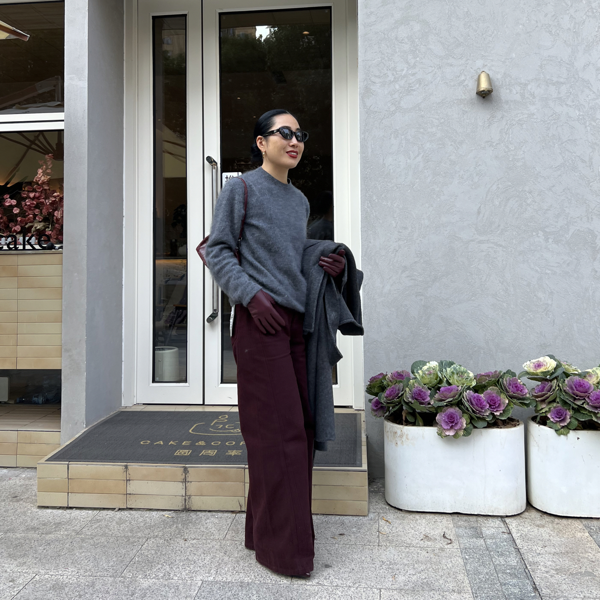 小众高级色牛仔裤直筒阔腿秋冬新款时尚气质休闲显瘦