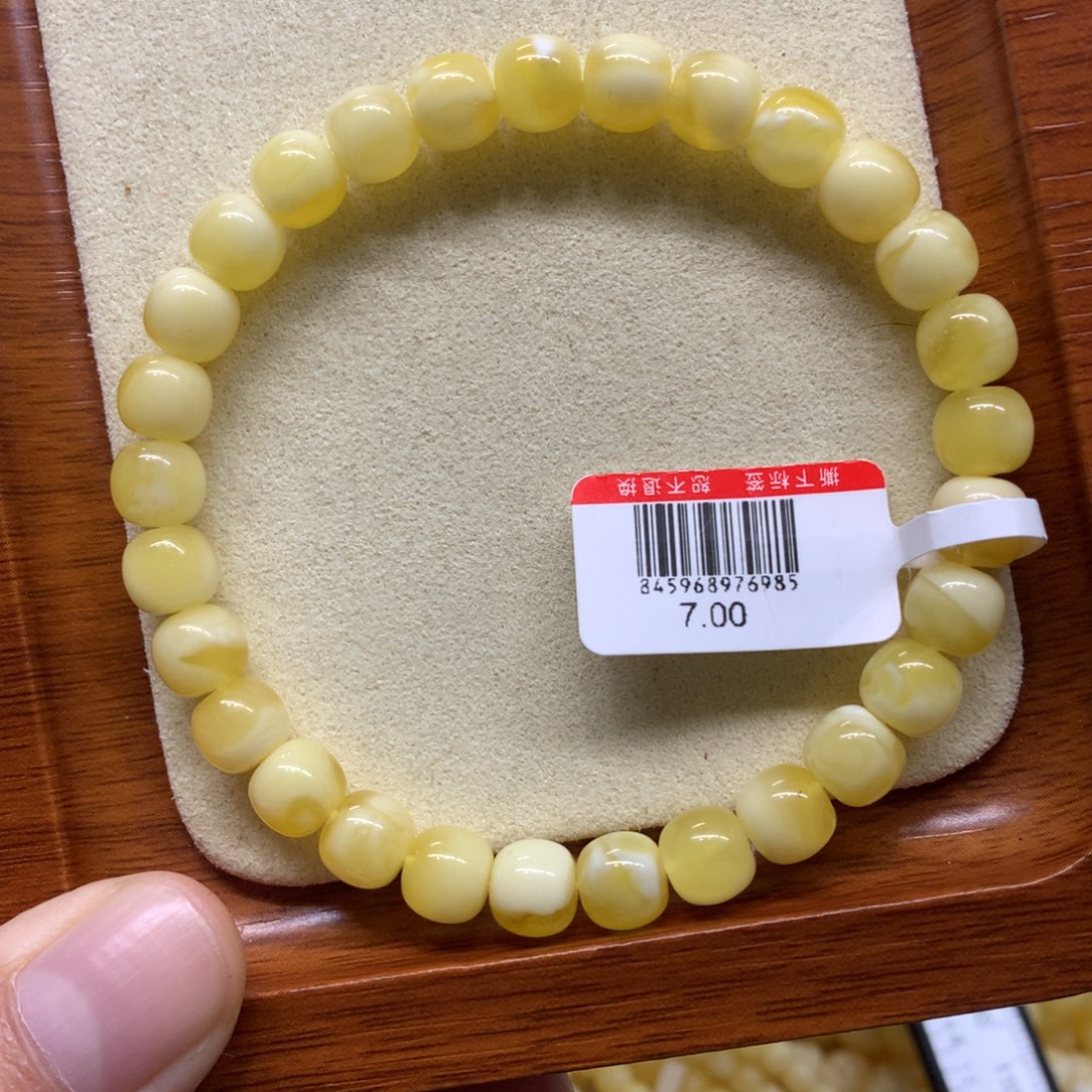 蜜蜡未镶嵌手链蜜蜡