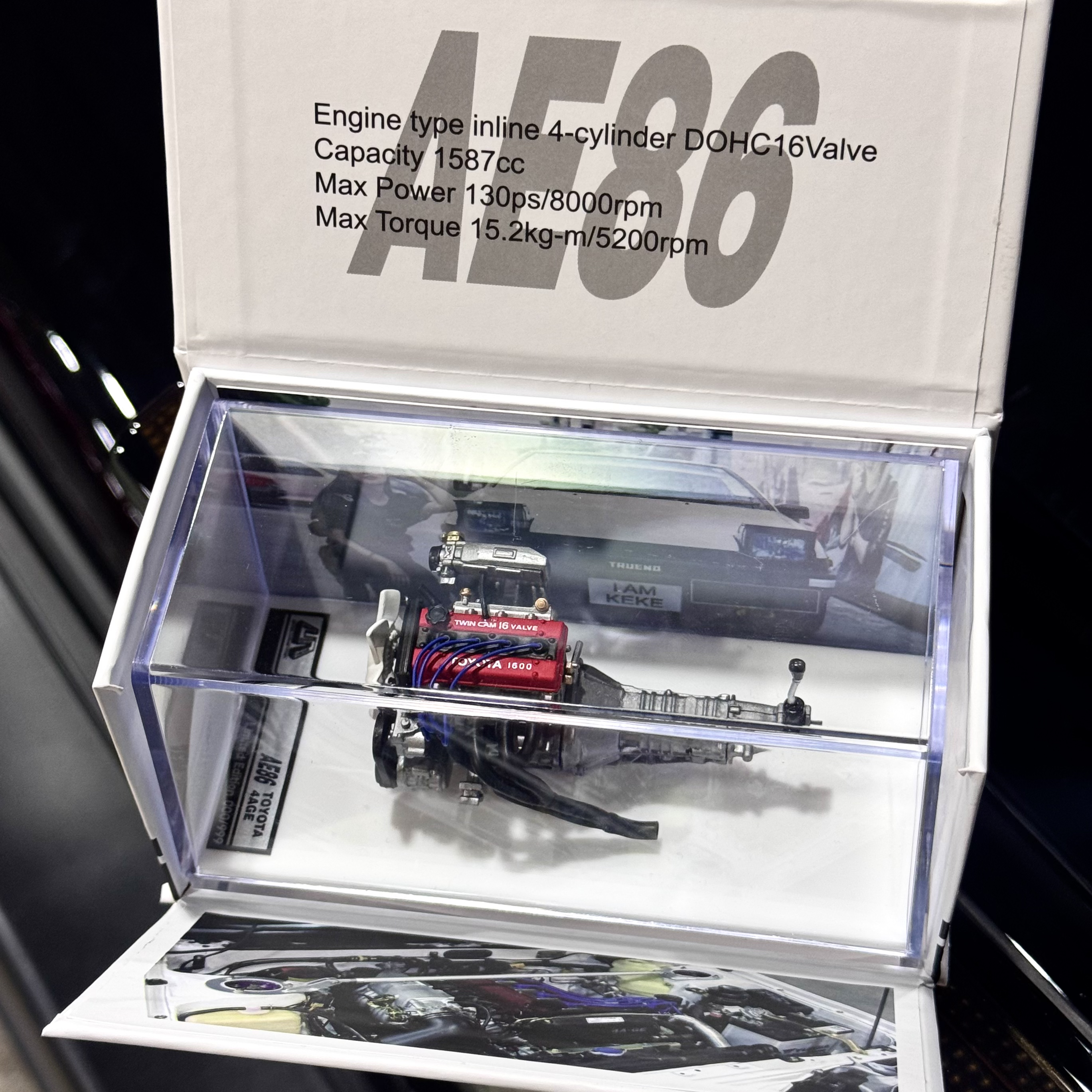 Simon's garage 1/18Scale Toyota AE86 engine 4AGE