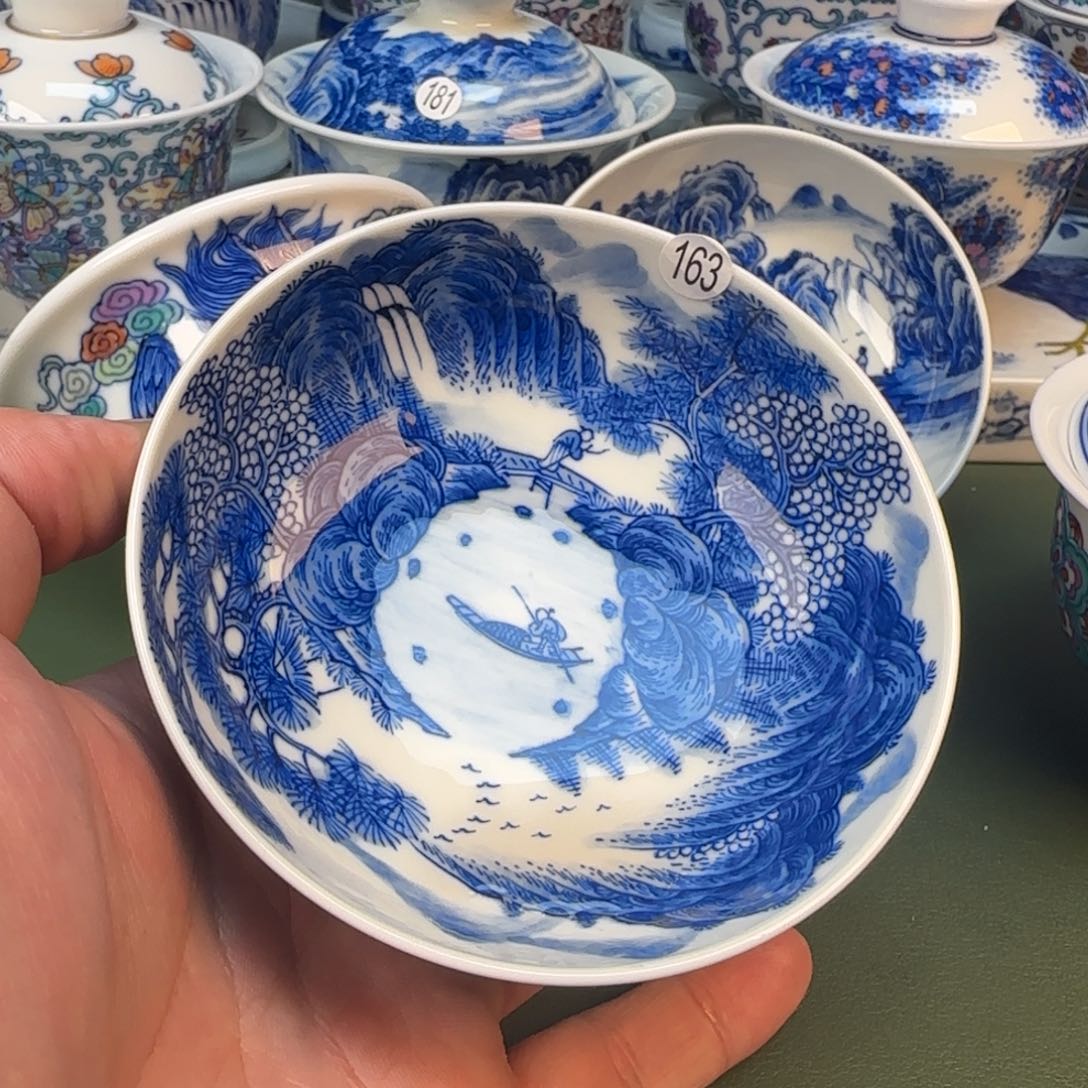 彦祖纯手工手绘茶具163