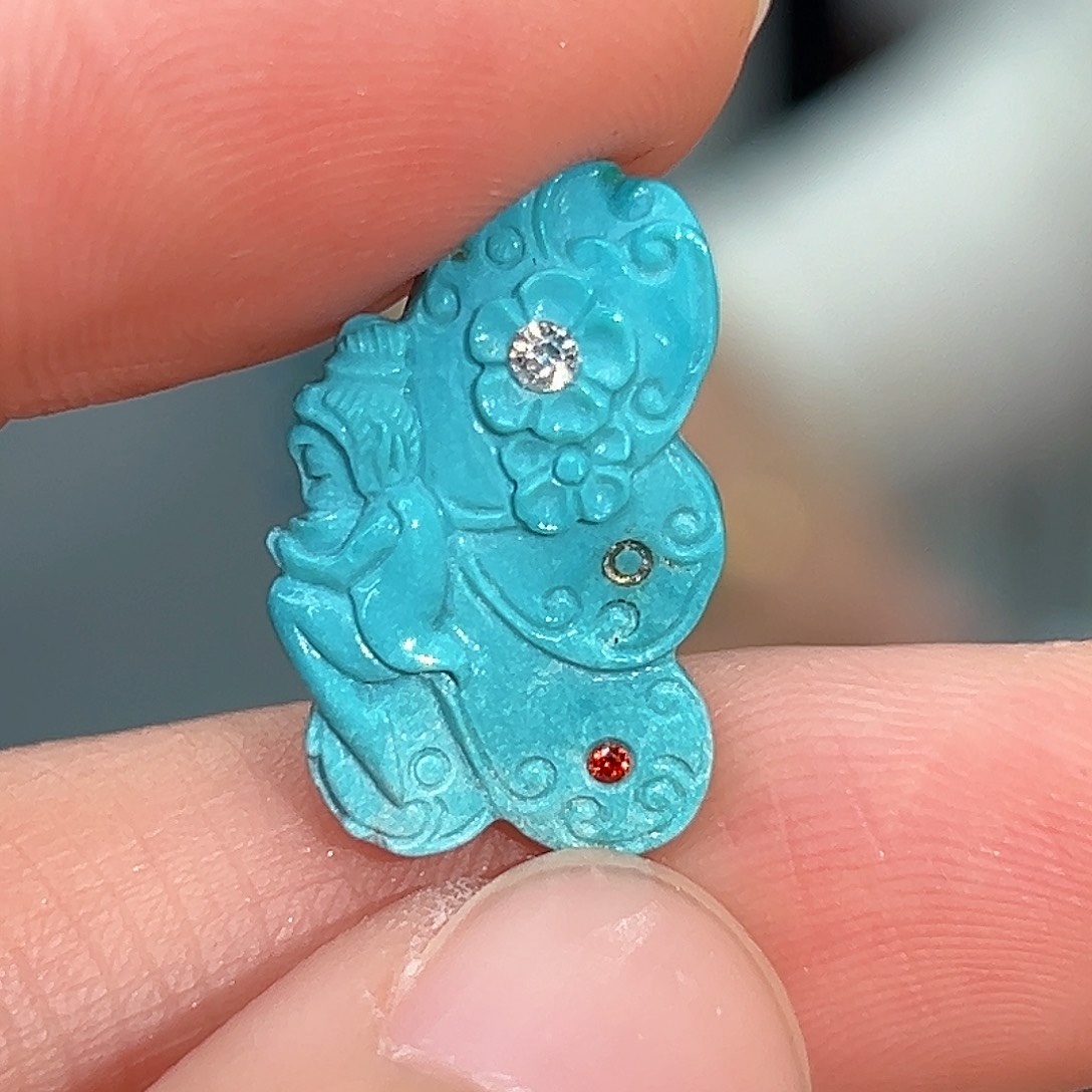 绿松石珠宝奇石未镶嵌