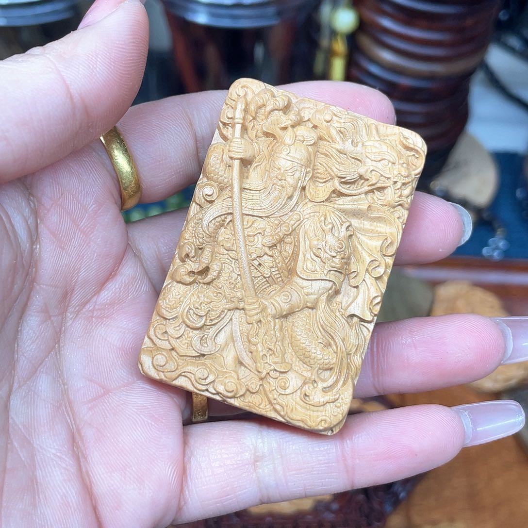 维腊木（绿檀）无事牌